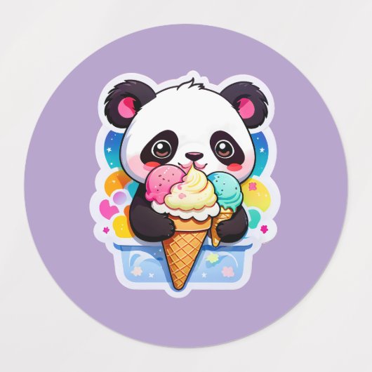 Panda Ice Bliss Etiketten (Design 1)