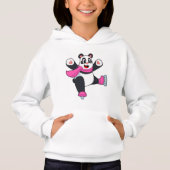 Panda Ice Skaten Ice Skate Hoodie (Vorderseite)