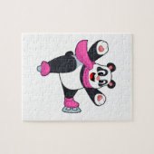Panda Ice Skaten Ice Skate Puzzle (Horizontal)