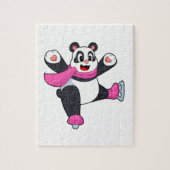 Panda Ice Skaten Ice Skate Puzzle (Vertikal)
