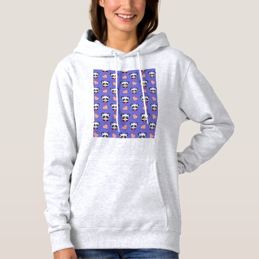 Panda Illustration Design Hoodie (Vorderseite)