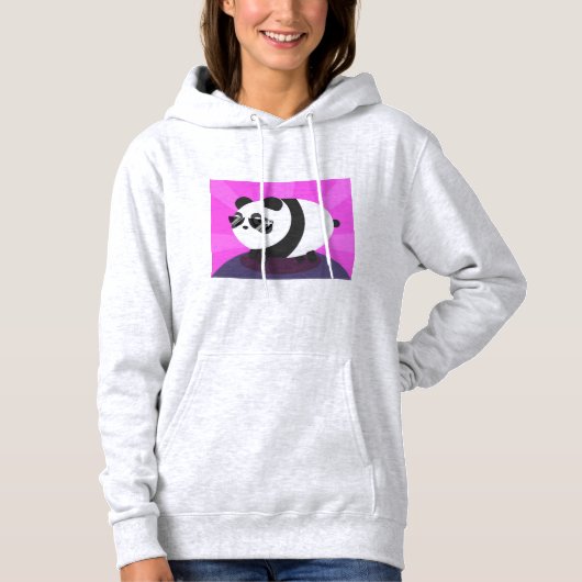 Panda Illustration Design Hoodie (Vorderseite)