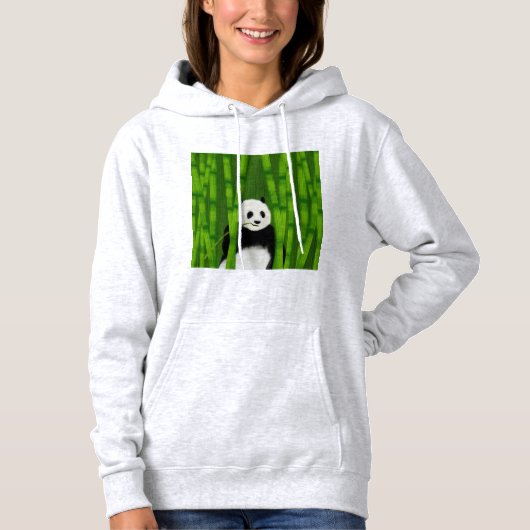 Panda Illustration Design Hoodie (Vorderseite)