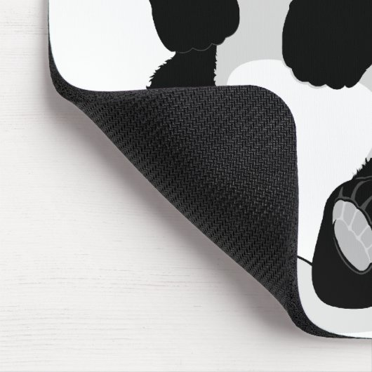 Panda-Illustration Mousepad (Ecke)