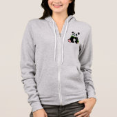 Panda-Illustrationsdesign Hoodie (Vorderseite)