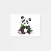 Panda-Illustrationsdesign Post-it Klebezettel (Vorderseite)