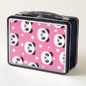 Panda-Illustrationskunstwerk Metall Brotdose (Vorderseite)