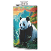 Panda im Bamboo-Wald auf /Berg Flachmann (Links)