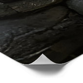 Panda im Berg | AI Art Poster (Ecke)