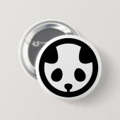 Panda im Kreis Button (Vorne & Hinten)