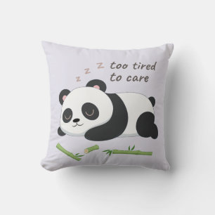 Panda im Ruhezustand - Niedliche Bärenkunst Kissen