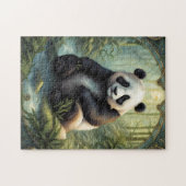 Panda im Wald Puzzle (Horizontal)