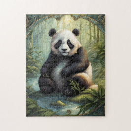 Panda im Wald Puzzle