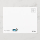 Panda in Angel Kostüm Beängstigender Friedhof Postkarte (Rückseite)