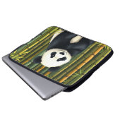 Panda in Bamboo-Wald Laptop Sleeve Case (Vorne Knopf)