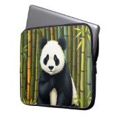 Panda in Bamboo-Wald Laptop Sleeve Case (Vorderseite Links)
