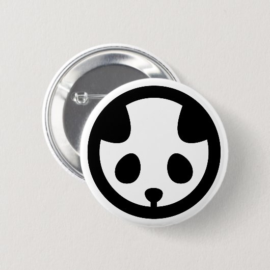 Panda in circle button (Vorne & Hinten)