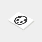 Panda in circle post-it klebezettel (angewinkelt)
