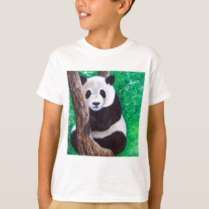 Panda in einem Baum Gemälde T-Shirt