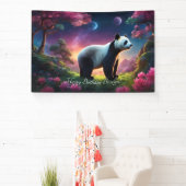 Panda in einem Fantasiegarten Banner (InSitu)