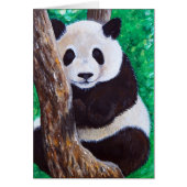 Panda in einer Baumgemäldekarte (Vorne)