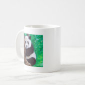Panda in einer Baummalerei Kaffeetasse (Vorderseite Links)