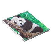 Panda in einer Baummalerei Notizblock (angewinkelt)