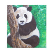 Panda in einer Baummalerei Notizblock (Vorderseite)