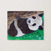 Panda in einer Baummalerei Puzzle (Horizontal)