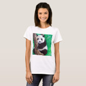 Panda in einer Baummalerei T-Shirt (Vorne ganz)