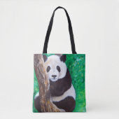 Panda in einer Baummalerei Tasche (Vorderseite)