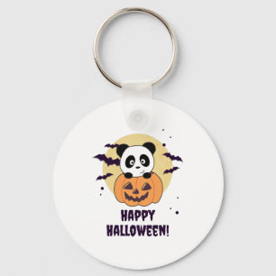 Panda in Pumpkin Sweet Pandas Happy Halloween Schlüsselanhänger