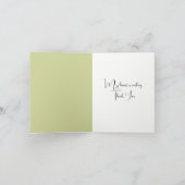 Panda in Tree Vielen Dank Karte (Innenseite)