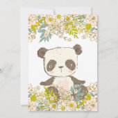 Panda Invitation Einladung (Rückseite)