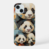 Panda iPhone 15 Hülle (Rückseite)