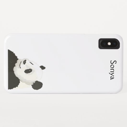 Panda iPhone Case (Rückseite (Horizontal))
