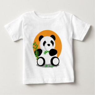 Panda isst Bambus-Shirt Baby T-shirt