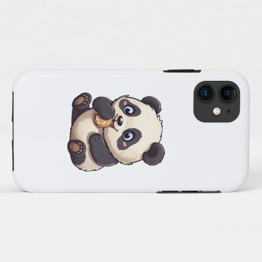 Panda isst einen Keks Case-Mate iPhone Hülle (Rückseite (Horizontal))