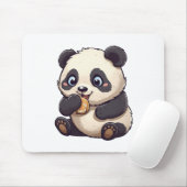 Panda isst einen Keks Mousepad (Mit Mouse)
