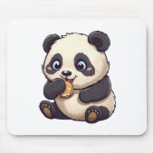 Panda isst einen Keks Mousepad (Vorne)