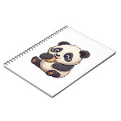 Panda isst einen Keks Notizblock (Linke Seite)