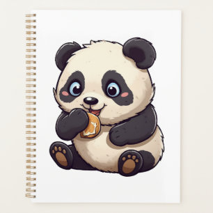Panda isst einen Keks Planer