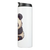 Panda isst einen Keks Thermosbecher (Nach rechts gedreht)