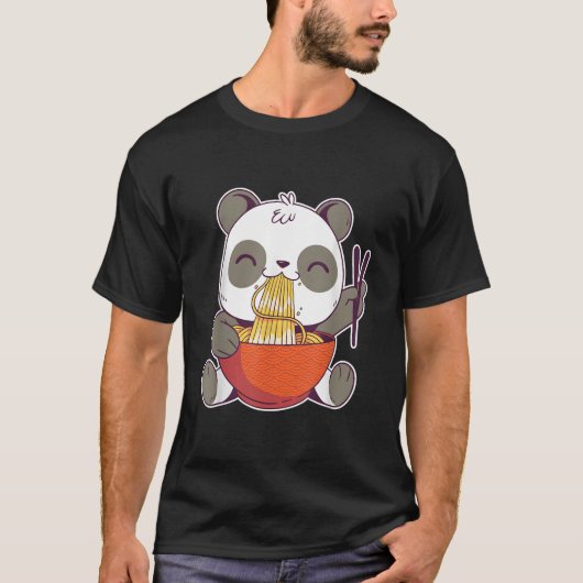 Panda isst Ra Anime T-Shirt (Vorderseite)