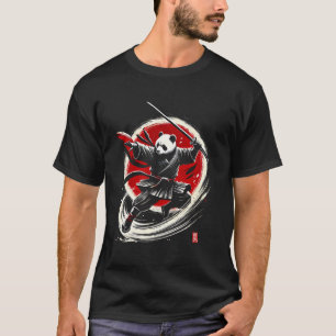 Panda Japanischer Ninja Samurai Krieger Japan Männ T-Shirt