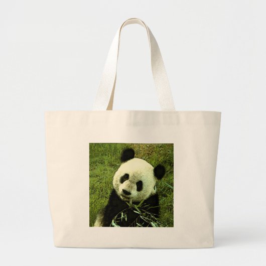 Panda Jumbo Stoffbeutel (Vorne)