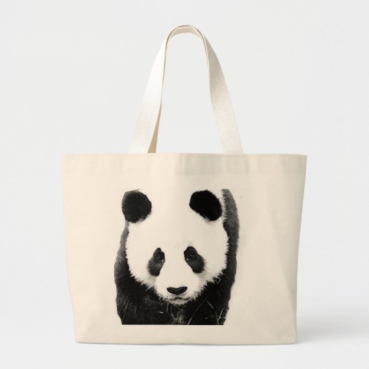 Panda Jumbo Stoffbeutel (Vorne)