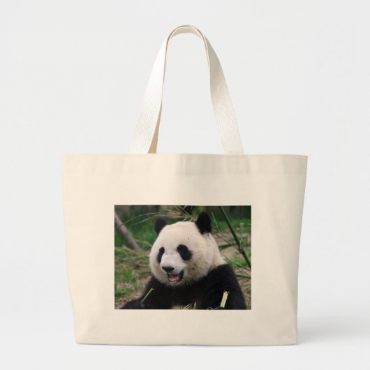 Panda Jumbo Stoffbeutel (Vorne)