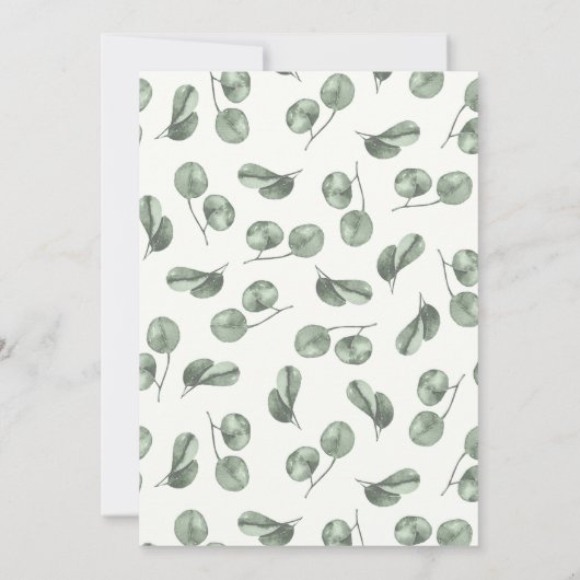 Panda Jungle Babydusche Einladung (Rückseite)