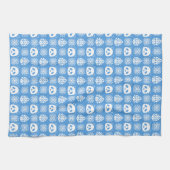 Panda Jungle Impressionen auf Blue Geschirrtuch (Horizontal)